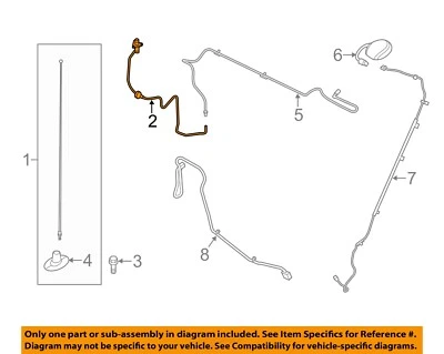 Base de antena Super Duty Ford OEM 11-16 F-350 BC3Z18A984A Foto 1 de 2