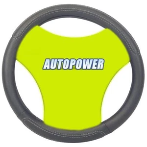 Guanto Copri Volante Antislip Protezione Auto Impugnatura Morbida Tutto Nero Slip On - Foto 1 di 2