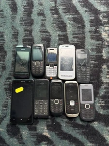 Job Lot 214 - 10x Untested Mixed Nokia Faulty Mobile Phones Spares Repairs - Photo 1 sur 2