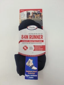 Thorlos Men's 84N Runner Foot Protection Micro-Mini Socks Size Medium Black/Red - Picture 1 of 3