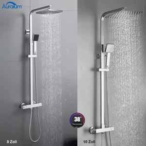 Sistema de ducha de 10 pulgadas con termostato ducha de lluvia juego de ducha ducha de mano grifo de ducha - Imagen 1 de 22