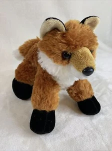 Aurora MINI FLOPSIES FOXXIE FOX Soft Toy Plush Stuffed Animal Orange White - Picture 1 of 12