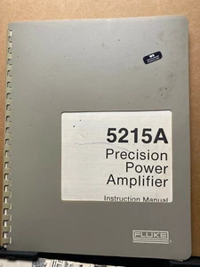 Fluke Instruction Manual ~ 5215A Precision Power Amplifier Operation Service - Bild 1 von 3