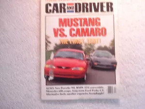 Auto und Fahrer 1993 Dezember Mustang vs Camaro Porsche 911 Ford Probe GT BMW 325 - Bild 1 von 1