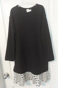 ASOS Maternity Women Size 8 Dress Black Top  With Black/White  Ruffle Bottom  - Picture 1 of 12