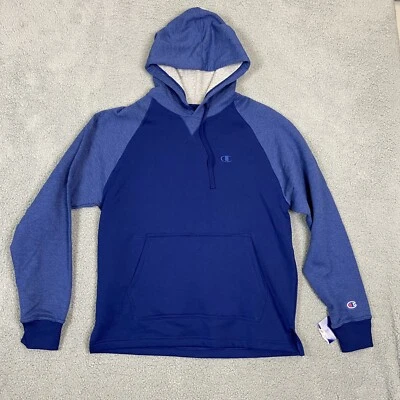 Sudadera con capucha para hombre CHAMPION Powerblend polar mediana azul Foto 1 de 4