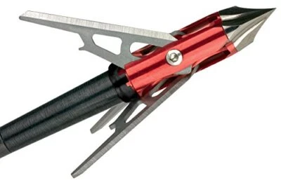 RAGE 3 Blade Chisel Tip SC Mechanical Broadhead, 100 Grain, 1.6" Cut - 3 Pack - Image 1 of 4