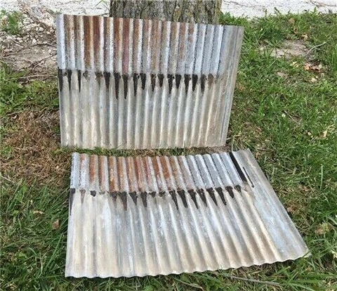 2 Sheets Tin, Vintage Sink Backsplash, Architecture Salvage, Ceiling Tin b Cover