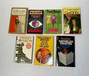 Lot of 7 Vintage Erle Stanley Gardner A.A. Fair Books 60's Paperback - Picture 1 of 24