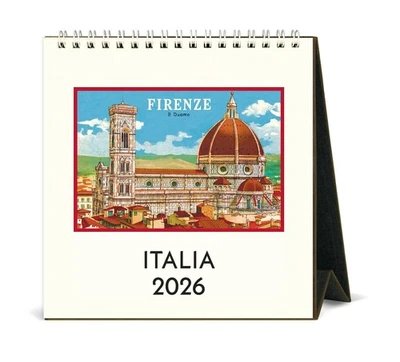 CAVALLINI PAPERS & CO Cavallini - 2026 Desk Calendar - 6 x 6.5ins - Italy/Italia