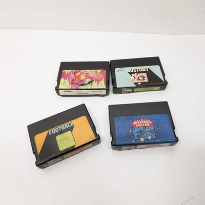 Lot 4 Tandy Radio Shack TRS-80 CoCo Game Cartridges Downland Bustout Football - Image 1 of 4