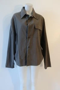 Authentic Mens D&G Dolce & Gabbana Olive-Brown Cotton Shirt Jacket 40/54 US/L - Picture 1 of 10