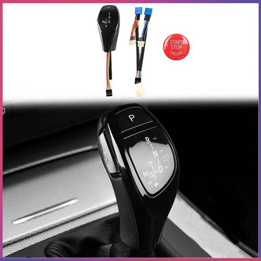 Black LED Shift Knob Gear Shifter Fit For BMW E90 E92 E93 E81 E82 E84 E87 E88 Foto 1 de 4