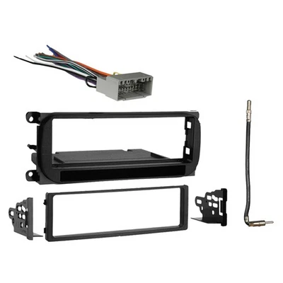 Kit de tablero de instalación de radio arnés DIN único para Dodge Stratus sedán 2002-2006 Foto 1 de 4