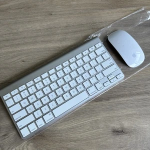 Ensemble combiné clavier sans fil Apple A1314 et souris magique A1296 testé et fonctionne - Photo 1/12