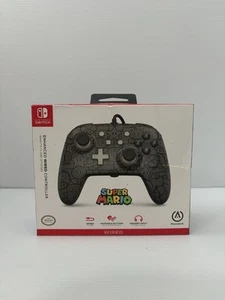PowerA SUPER MARIO Nintendo Switch Enhanced Wired Controller NEW - Picture 1 of 7