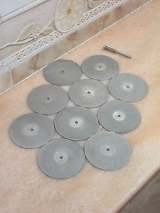 10 x THK Diamond 50mm rotary cutting wheel GRIT 300 cut off blade Grinding disc - Picture 1 of 4