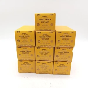 Hubbell 1101 Single Pole Toggle Switch Lot of 10 - Picture 1 of 3