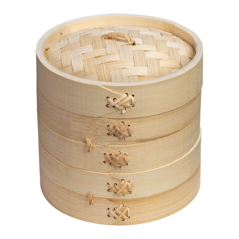 Joyce Chen 26-0016 3-Piece Bamboo Steamer 6-Inch