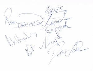 The Equals genuine autographs signed 4"x6" card from 1982 - Picture 1 of 1