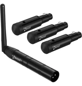 Donner Wireless DMX512 Transmitter + 5 Receivers DJ 2.4G DMX Wireless Controller - Picture 1 of 10