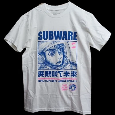 Camiseta pequeña estilo años 90 anime metro estampado delantero y trasero Foto 1 de 3