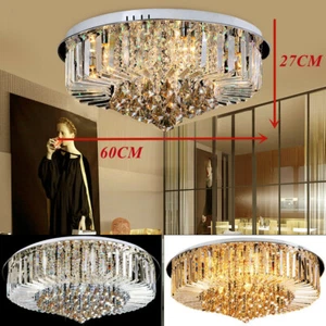 Lámpara de araña de cristal LED lámpara de techo lámpara de techo iluminación sala de estar - Imagen 1 de 11