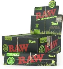 Raw Black Organic Hemp Rolling Paper King Size Full Display 50 counts