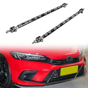 2X Sakura Adjustable Front Bumper Lip Splitter Spoiler Strut Rod Tie Support Bar - Picture 1 of 8