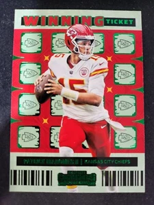 2022 Contenders Patrick Mahomes II WINNING TICKET GREEN Card #WT-PMA Chiefs - Bild 1 von 2