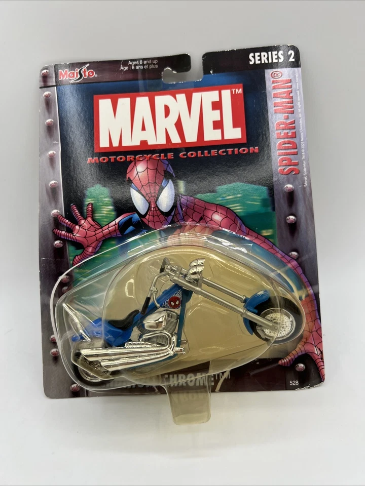 2004 Maisto Marvel Spider-man Motorcycle Collection Buff N Low Series 3