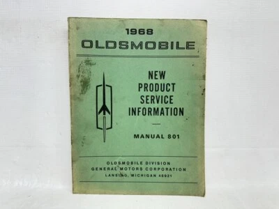 Oldsmobile 1968 OEM nuevo producto manual de información de servicio 88 98 Cutlass y 442 Foto 1 de 4