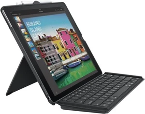 Logitech iPad Pro 12.9 inch Keyboard Case | SLIM COMBO with Detachable, Backlit - Picture 1 of 5