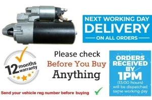 Starter Motor for CITROEN C1 C2 C3 C4 C5 PICASSO 1.4 1.6 HDI MK1 (2003-2017) NEW - Picture 1 of 12