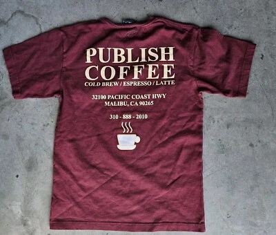 Publish Malibu Coffee Tee shirt Preowned Sz S - Image 1 of 4