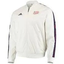 Adidas MLS New England Full-Zip Anthem Jacket White/Red/Blue DP4383 Cover