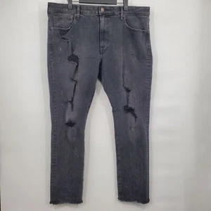 American Eagle Slim Extreme Flex Jeans Distressed Destroyed Grunge Mens 38x32 - Picture 1 of 13