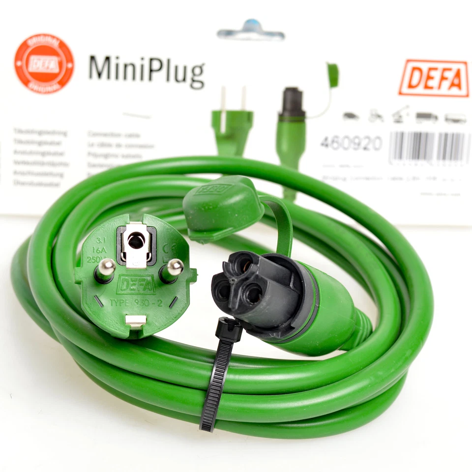 DEFA 460920 Außenkabel außen mit Stecker 2,5m Grün 230V EcoPlug - Bild 1 von 1