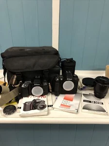 Lot Of Nikon N70 35mm SLR Film Camera + N80 + Tamaron Lense + Hoya Filter Ss-50 - Picture 1 of 8