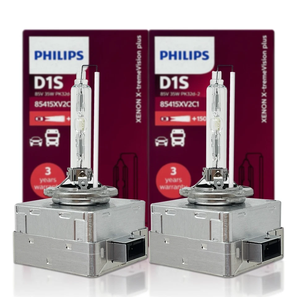 Philips X-TremeVision PLUS D1S HID Xenon Headlight Bulbs 85415XV2C1 4800K 2-Pack - Image 1 of 4
