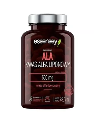 ESSENSEY ALA Alpha Liponsäure 500mg (portion) - 90 Vegane Kapseln - Lipoic Acid