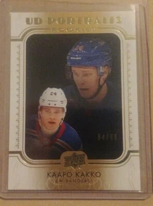 2019/20 Series 2 Hockey Kappp Kakko Rookie Portraits Gold #/99 New York Rangers - Picture 1 of 1