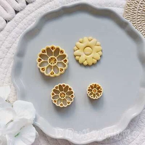 Flower Petal Nature Spring Tulip Rose 9 Polymer Clay Cutter For Earring  - Picture 1 of 6