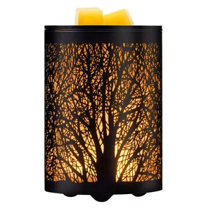 Fragrance Electric Wax Melts Warmer with 7 Colors LED Changing Light Metal Tree - Picture 1 of 7