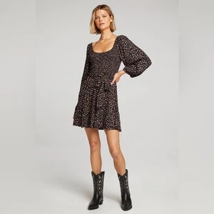 NEW Saltwater Luxe Issa Mini Dress - L | Floral SmockedBoho Cottagecore - Picture 1 of 8