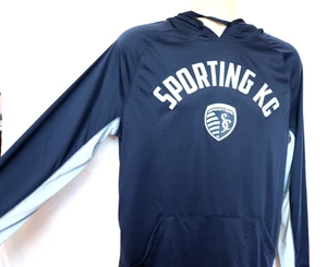 *Neu ohne Etikett* Herren Fanatics MLS Sporting Kansas City MLS LS Kapuzenshirt, Gr. M - Bild 1 von 13