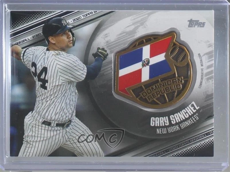 2020 Topps Global Game Medallions Black /149 Gary Sanchez #GGM-GS - Image 1 of 2