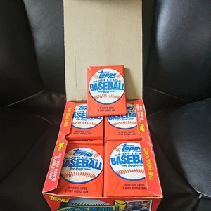 1 1985 Topps Baseball wax pack from full box pos Clemens Puckett McGwire Gooden - Picture 1 of 4