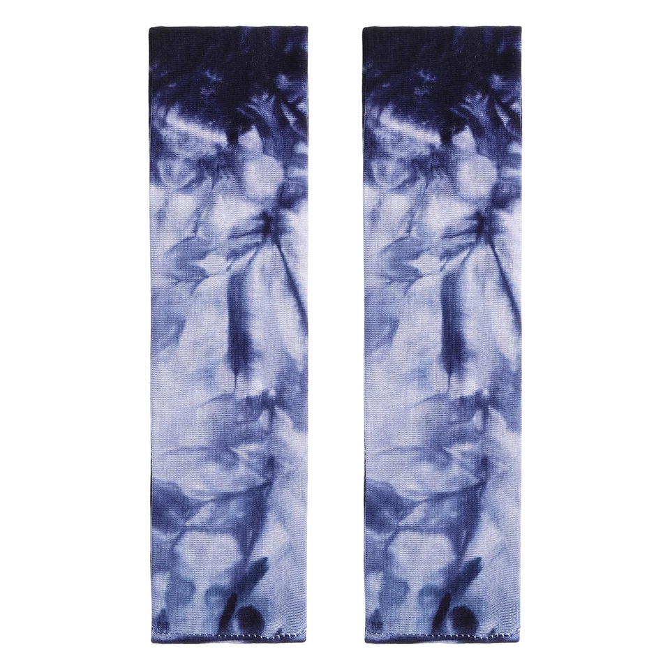 2 peças tiaras de gravata, tie dye elástico faixa de cabelo atlético, azul marinho - Imagem 1 de 4