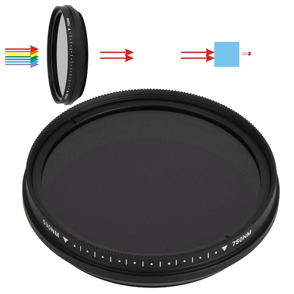 FOTGA 58mm Optical Infrared Lens Filter 530-750nm For DSLR Camera IR Photography - Image 1 of 4